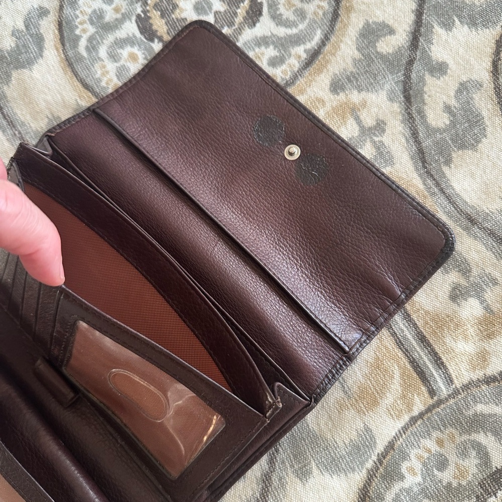Vintage Osgoode Marley RFID Tri-fold Checkbook Wallet - Picture 7 of 8